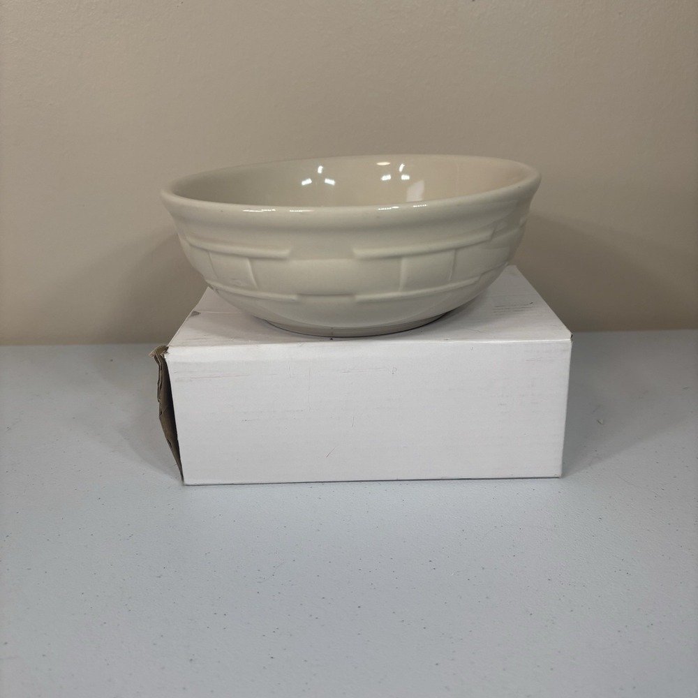 Longaberger Woven Traditions Ivory Coupe Cereal Bowl